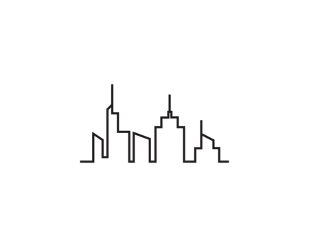 City skyline outline png transparent images free download vector files