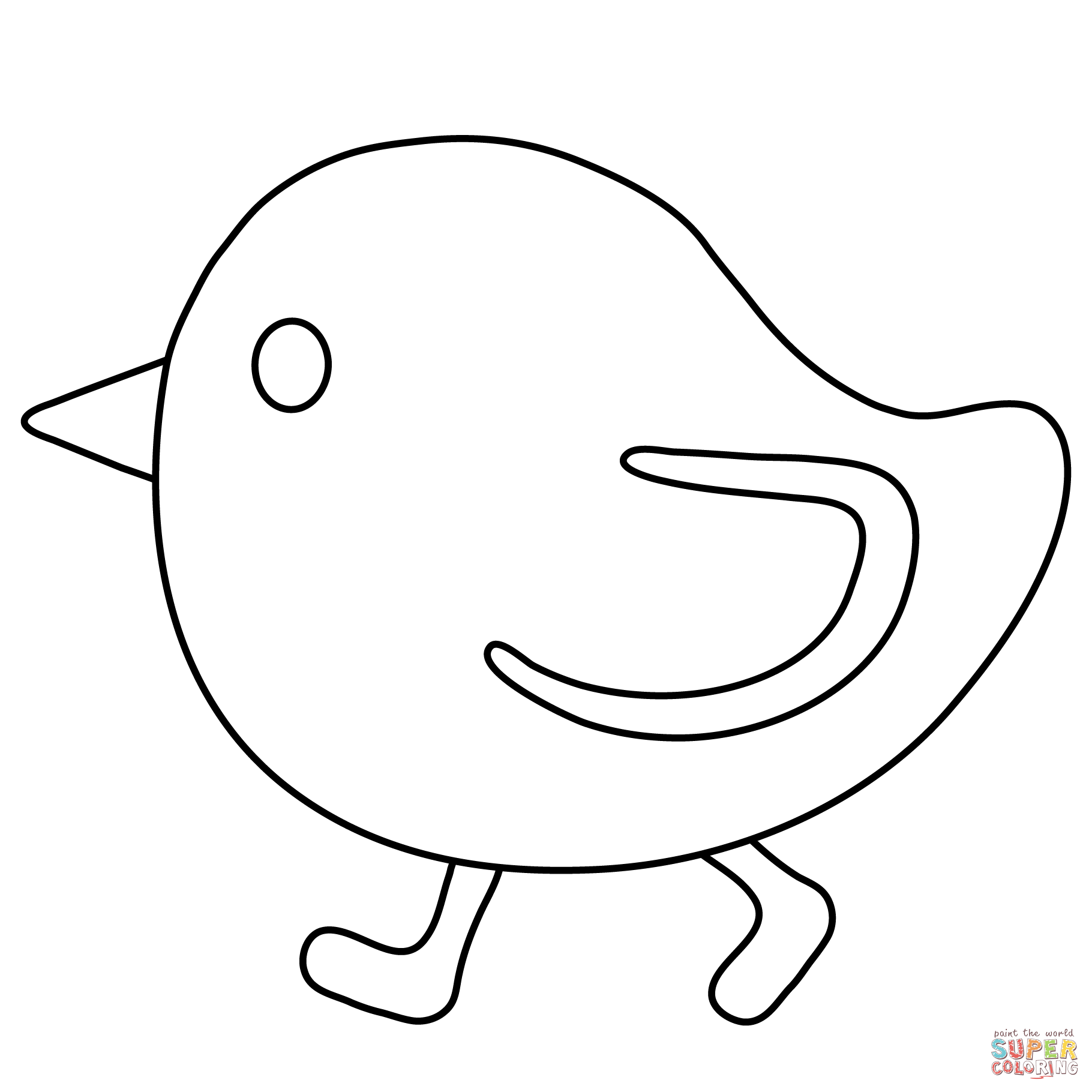 Baby chick emoji coloring page free printable coloring pages