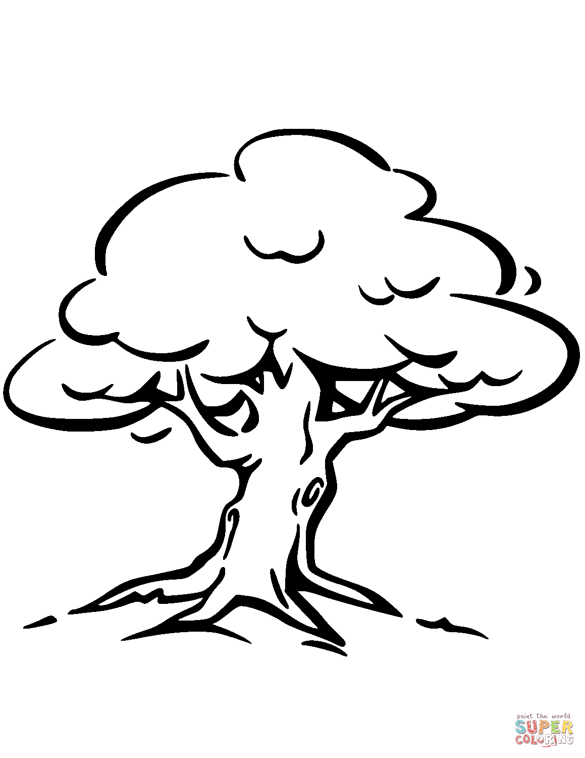 Tree trunk coloring page free printable coloring pages