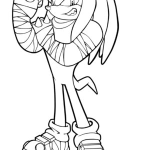 Knuckles coloring pages printable for free download