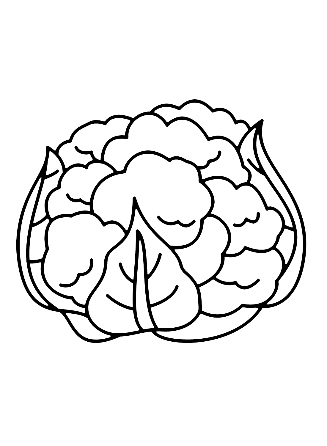 Cauliflower coloring pages printable for free download