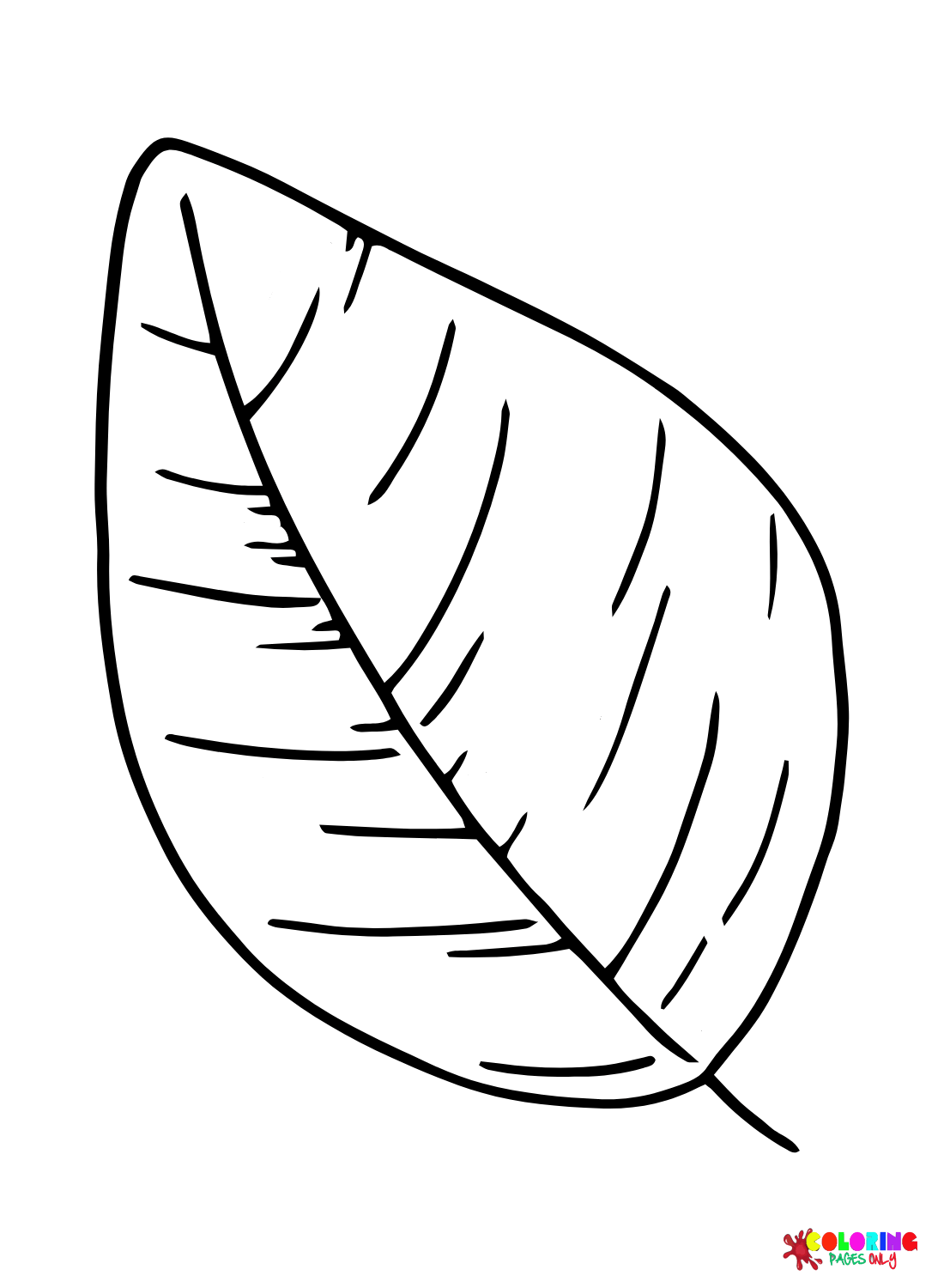 Leaves coloring pages printable for free download