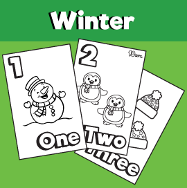 Winter coloring page â minutes of quality time