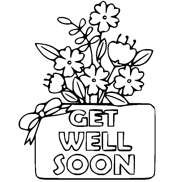 Get well soon coloring pages printable for free download