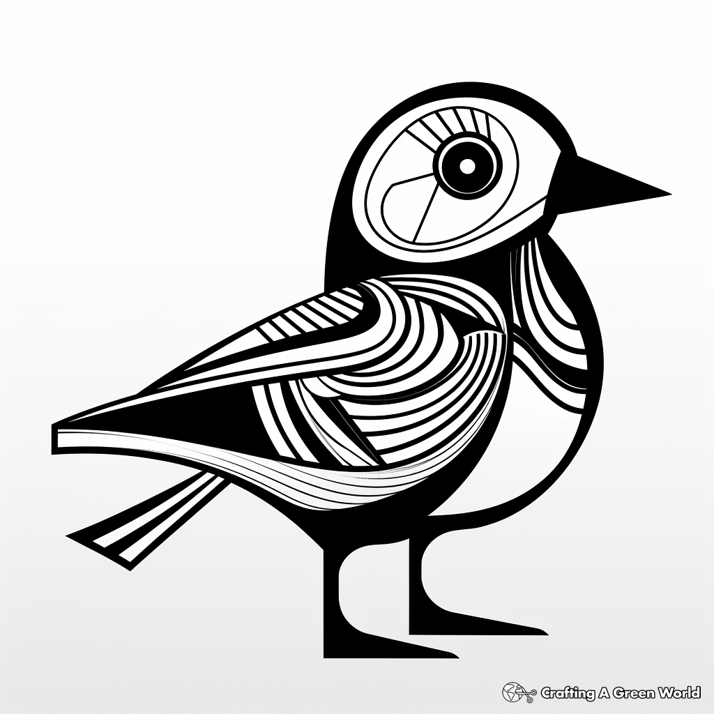 Chickadee coloring pages