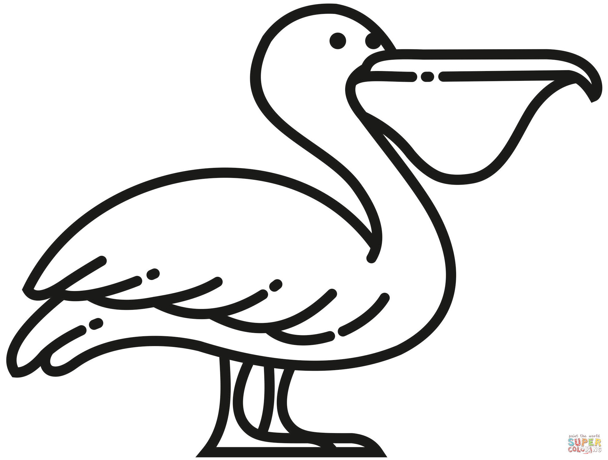 Pelican coloring page free printable coloring pages