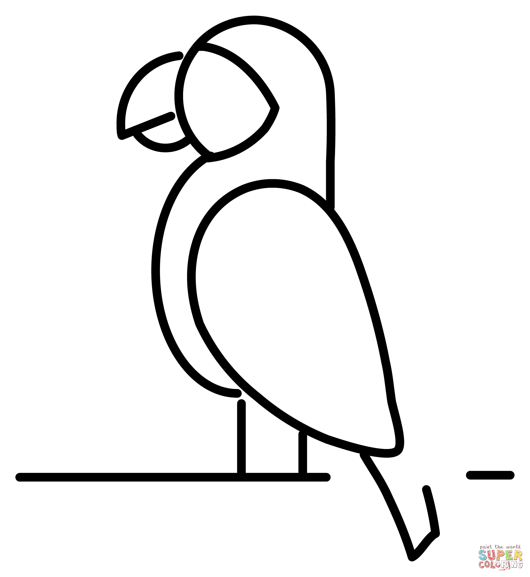 Parrot emoji coloring page free printable coloring pages