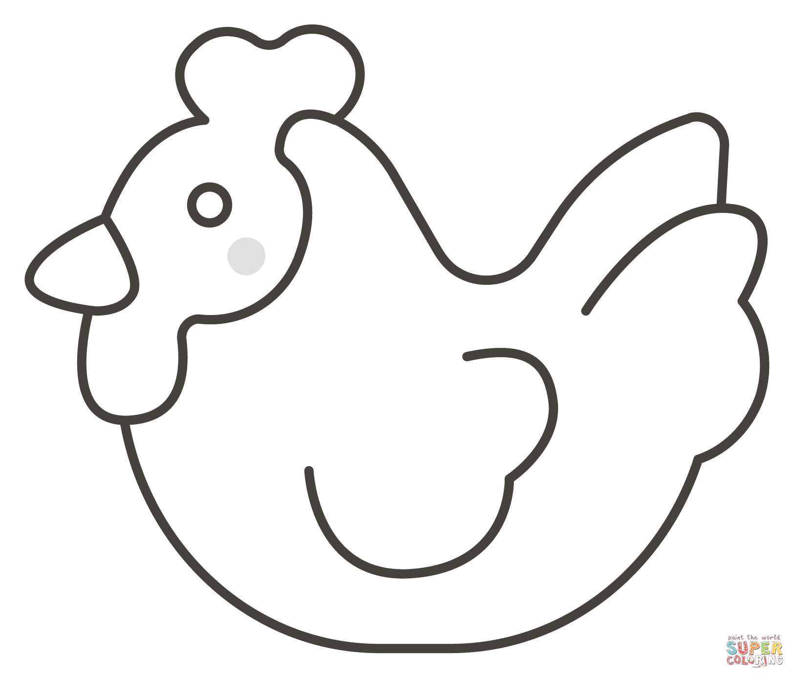 Rooster coloring page free printable coloring pages