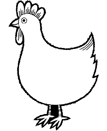 Chicken pictures to colour in