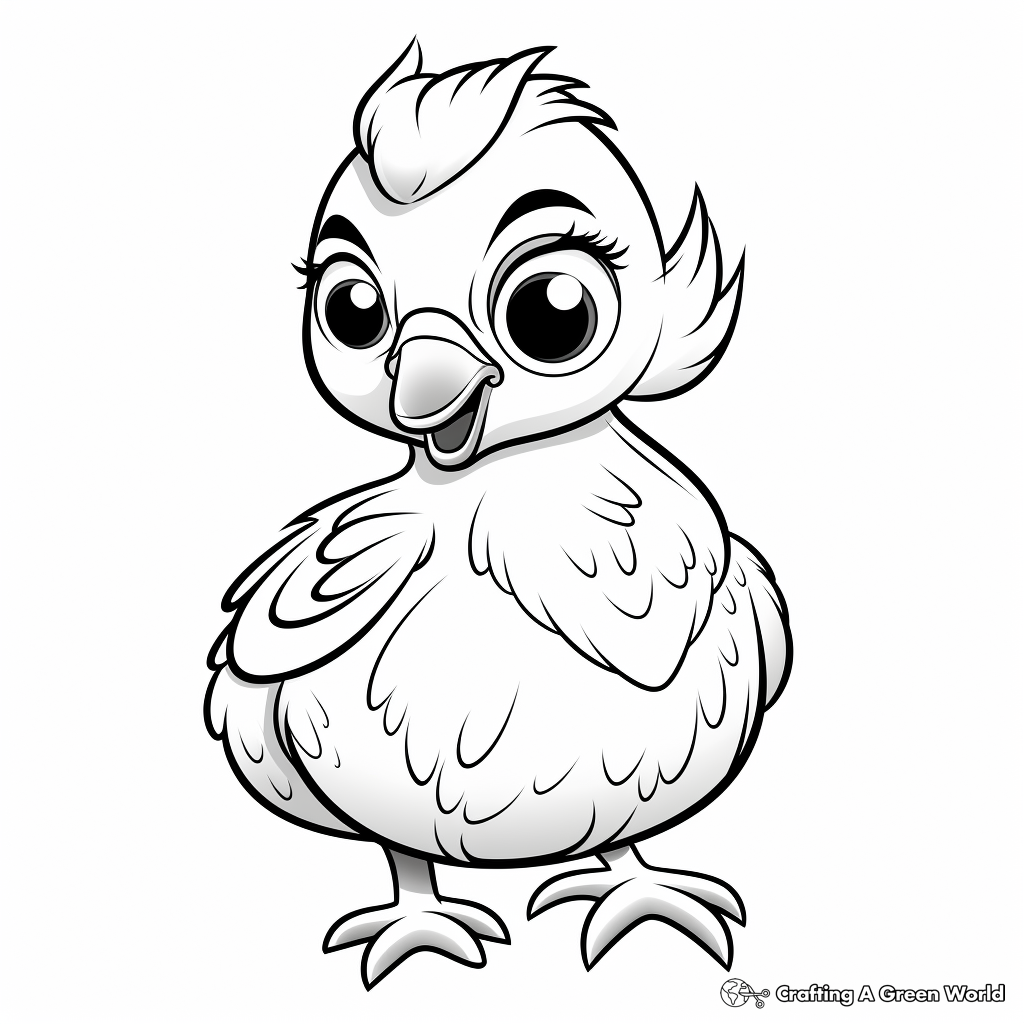 Quail coloring pages