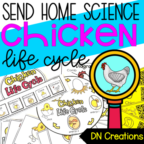 Send home science unit chicken l chicken lifecycle activities l chicken research project l all about chickens