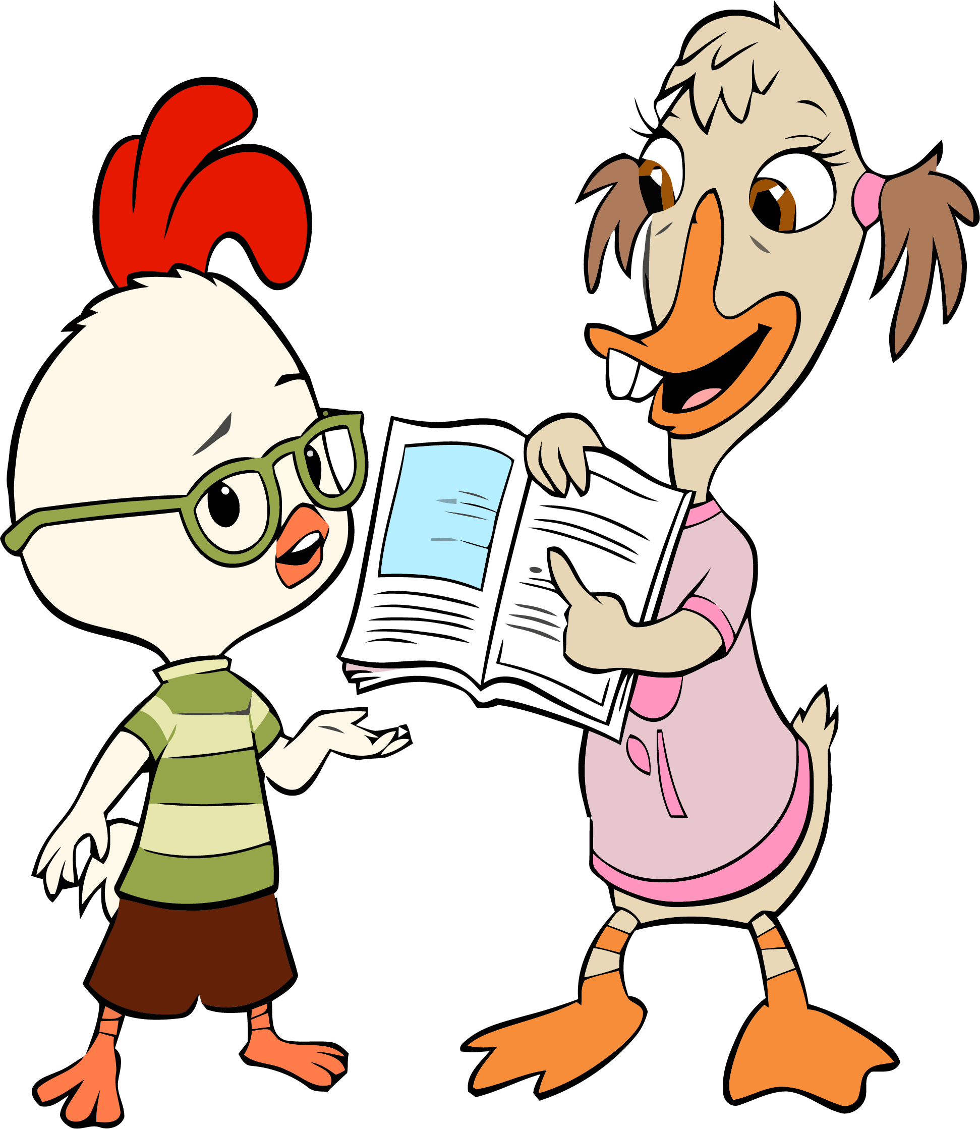 Chicken little abby mallard book clipart png