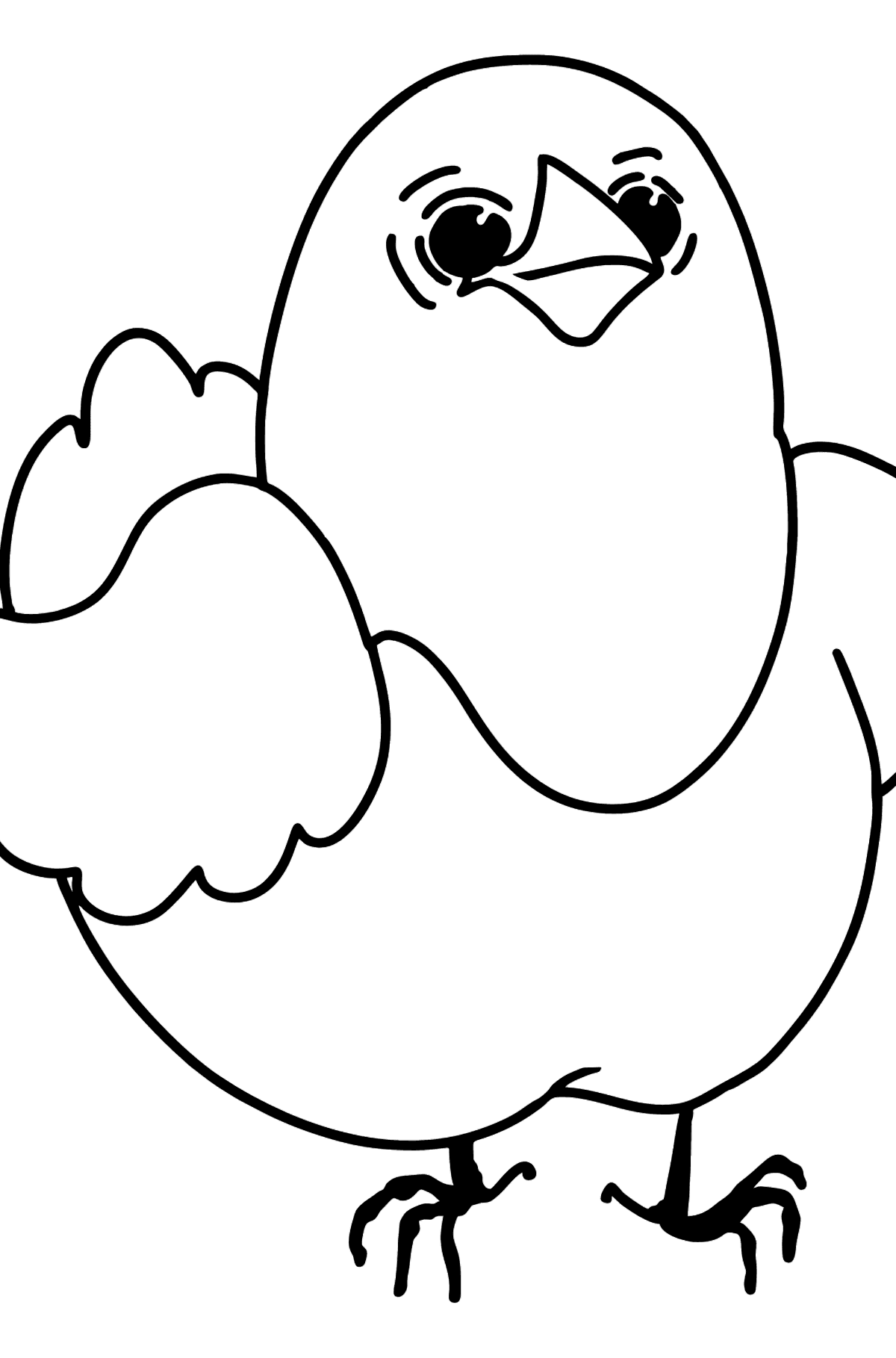 Chicken coloring page â online or printable for free