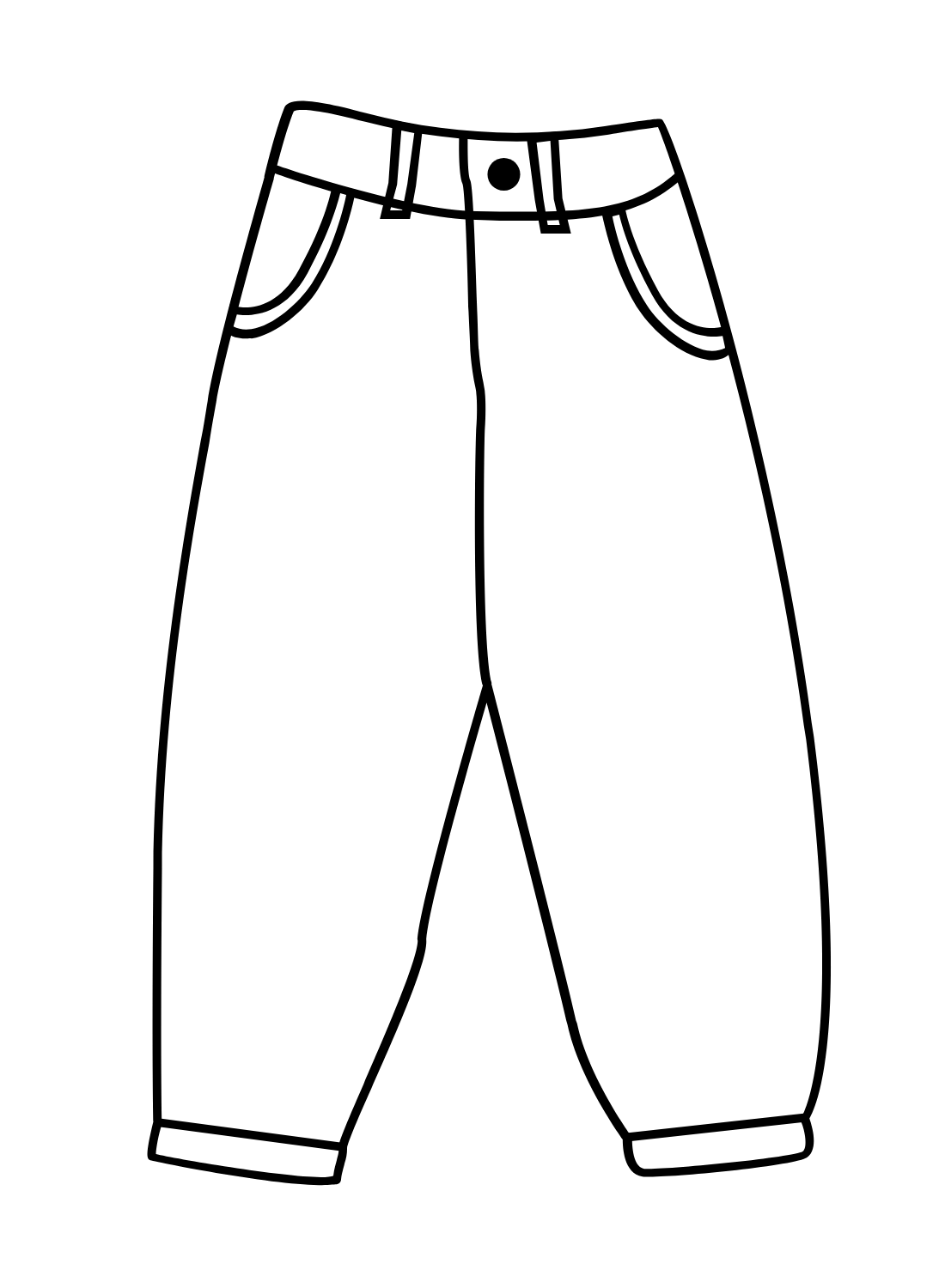 Pants coloring pages printable for free download