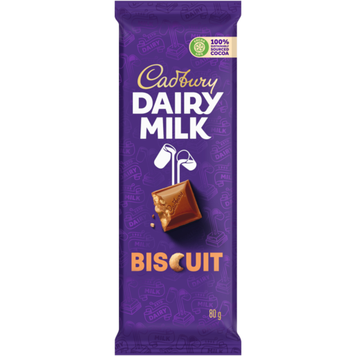 Cadbury dairy milk biscuit cholate slab g cholate bars cholates sweets food cupboard food