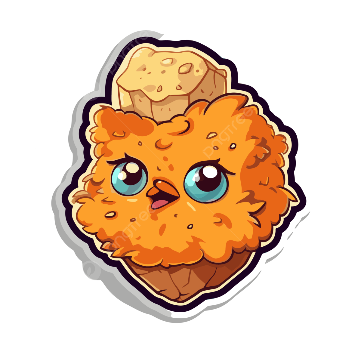 Number fried chicken nuggets vector art png images free download on