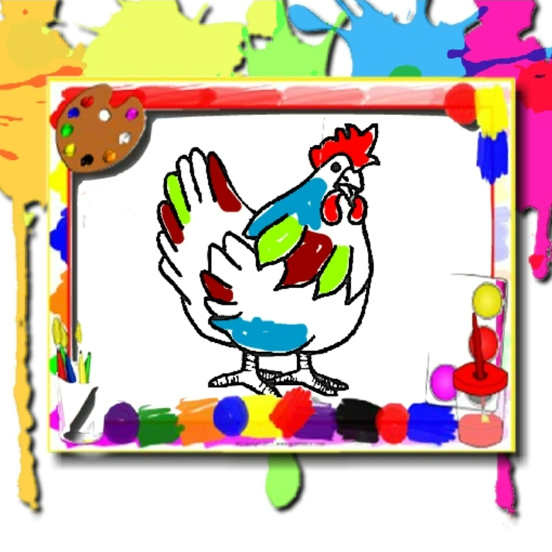 Chicken coloring book ðï play now on