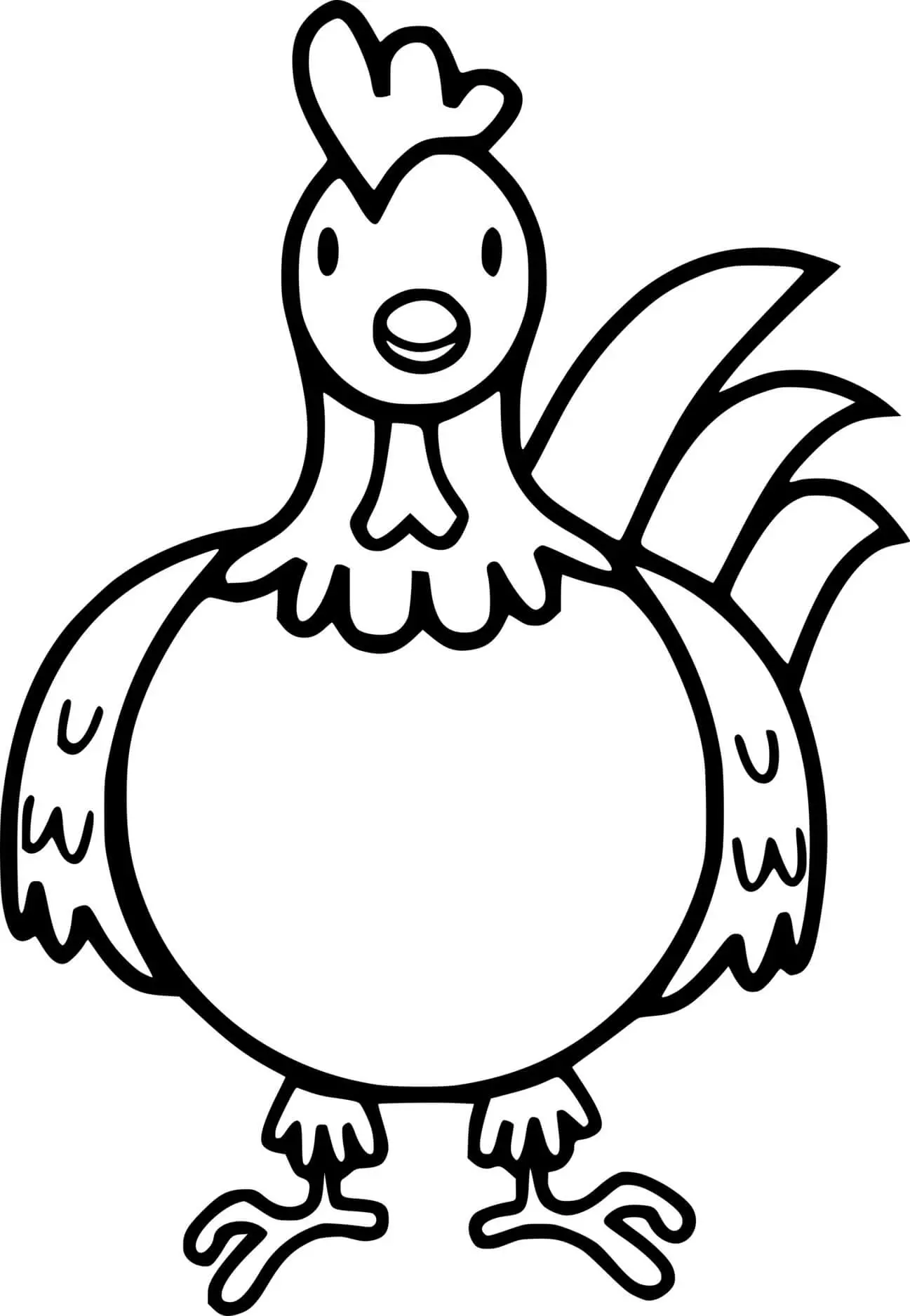 Chicken coloring pages