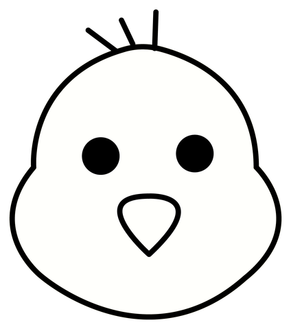 Baby chick emoji coloring page free printable coloring pages