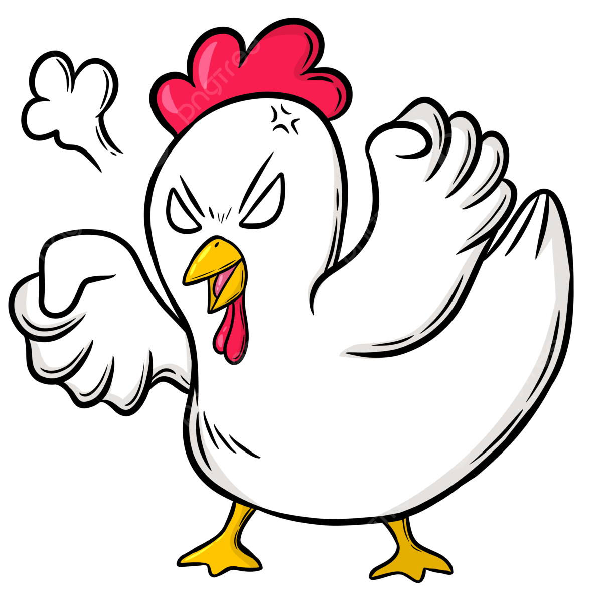 Angry chicken png transparent images free download vector files