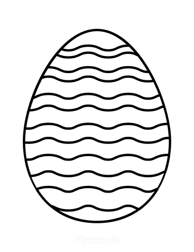 Easter egg coloring pages free printable templates