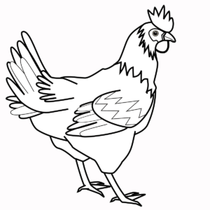 Chicken coloring pages printable for free download