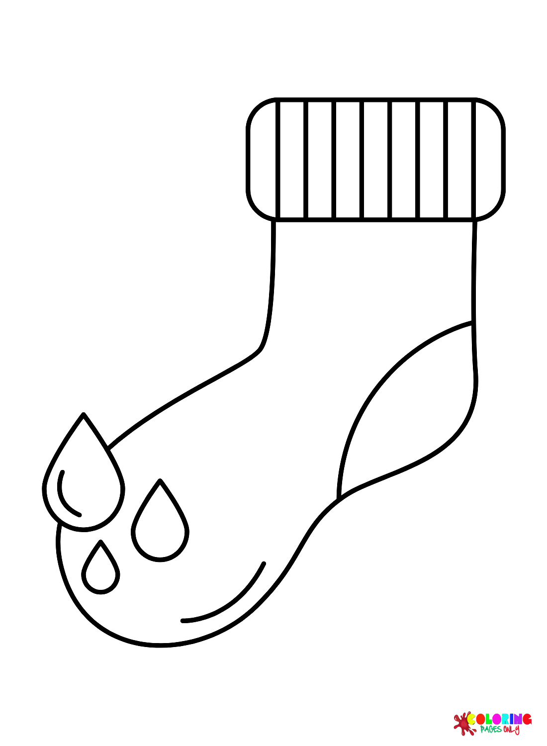 Socks coloring pages printable for free download