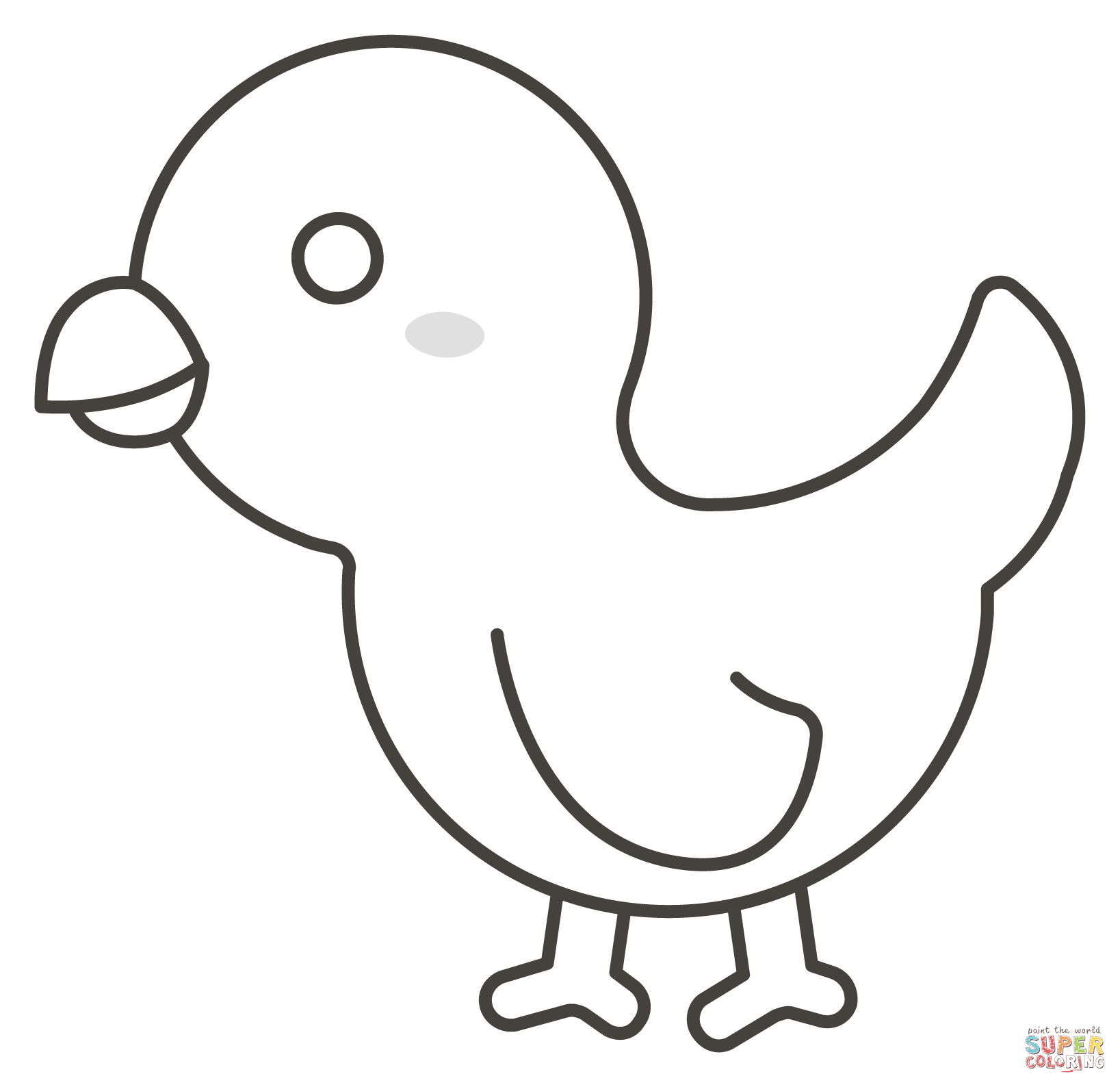 Bird coloring page free printable coloring pages