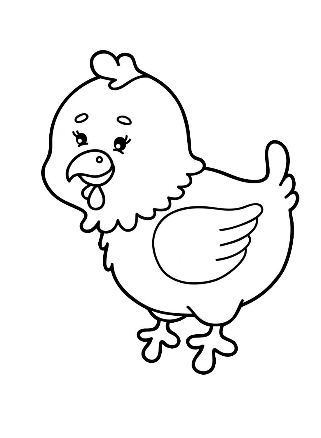 Baby chicks coloring page