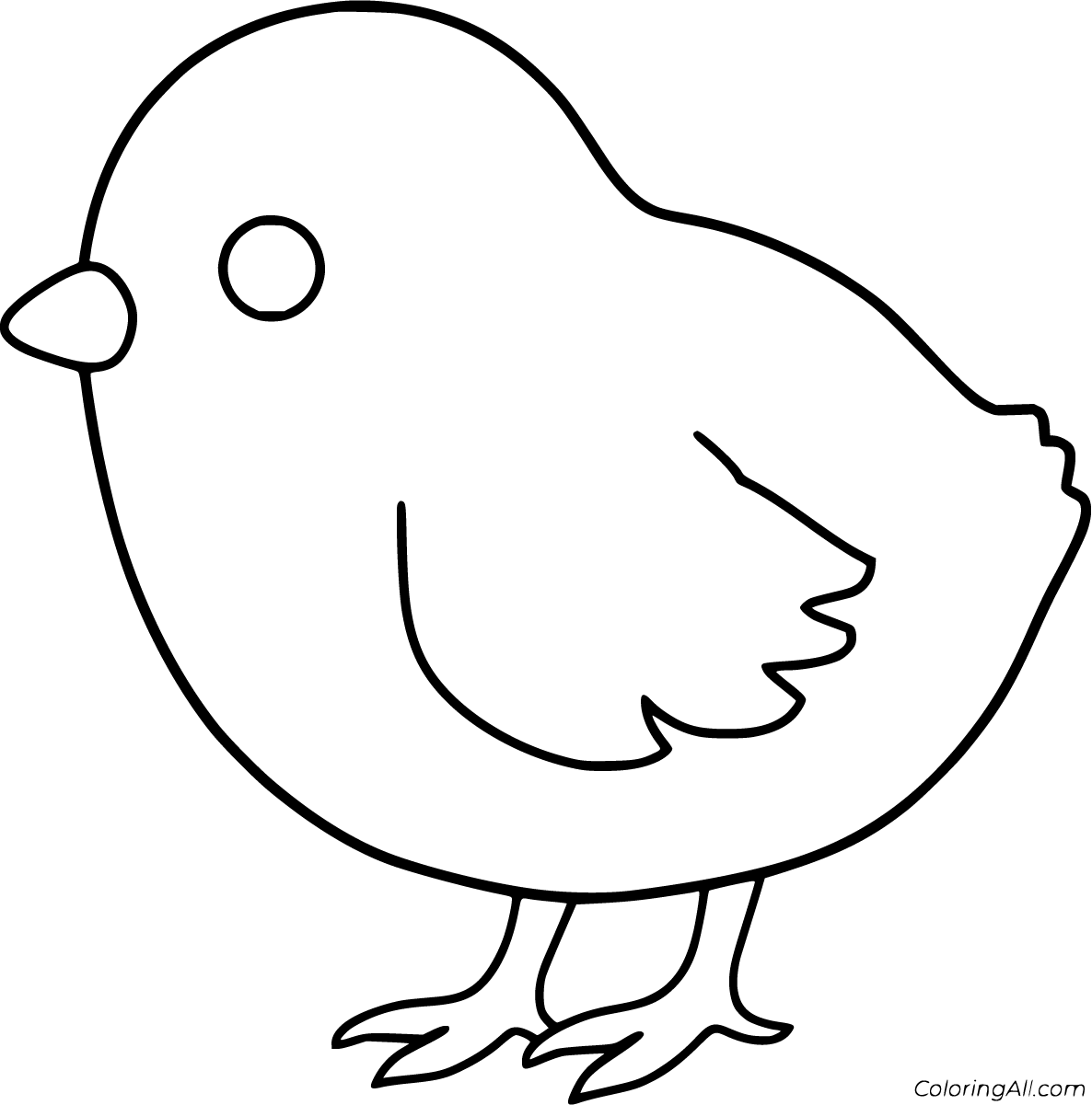 Chick coloring pages