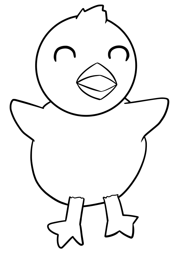 Chick coloring pages free printable nurie