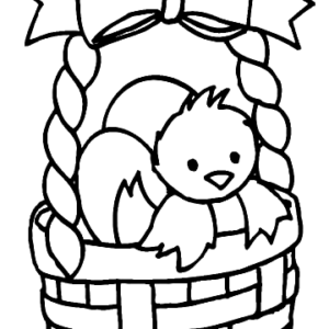 Easter chick coloring pages printable for free download