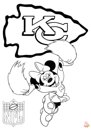 Kansas city chiefs coloring pages for kids