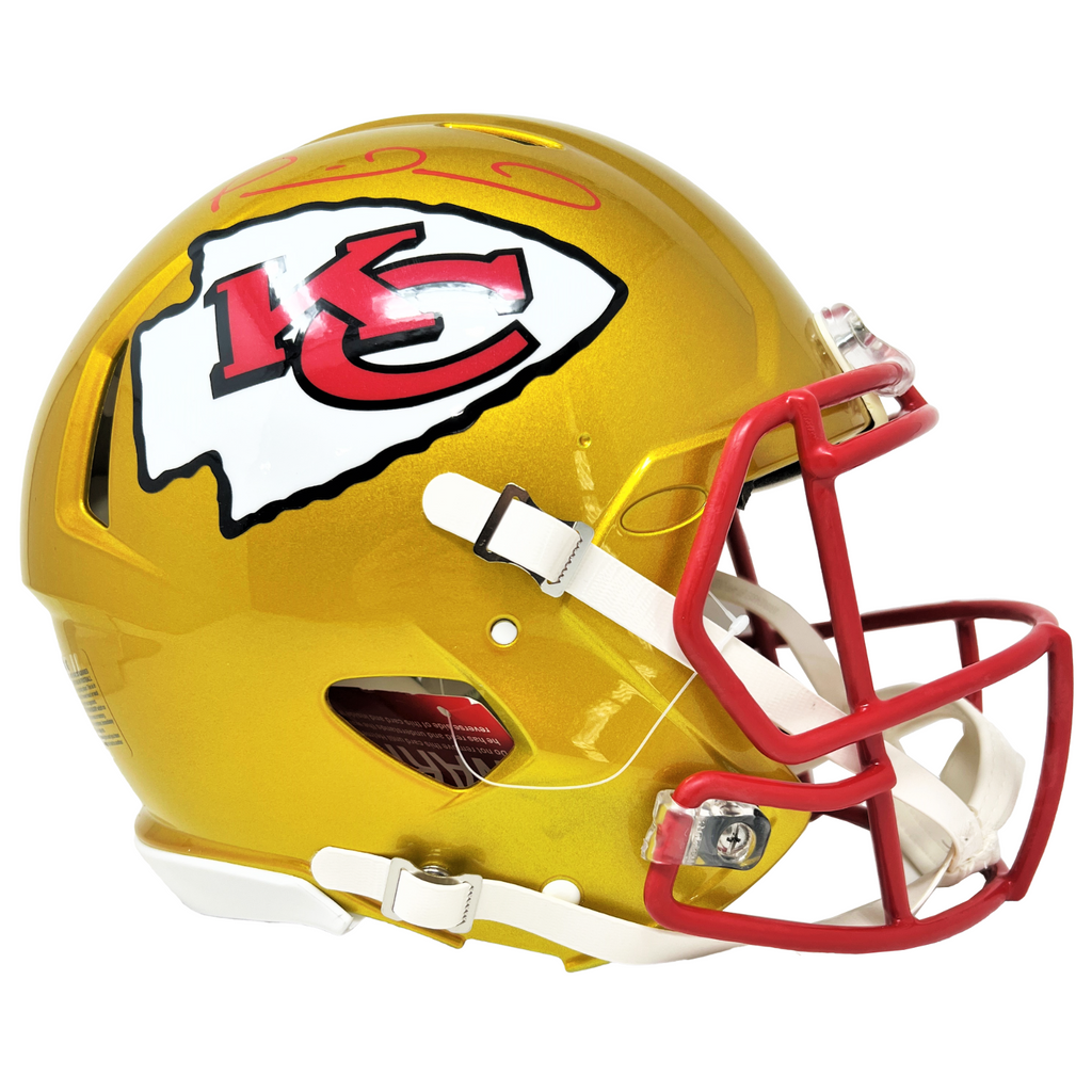 Patrick mahomes kansas city chiefs signed flash speed authentic helmet â diamond legends online