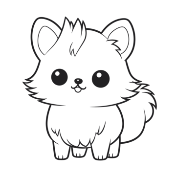 Pomeranian outline png transparent images free download vector files