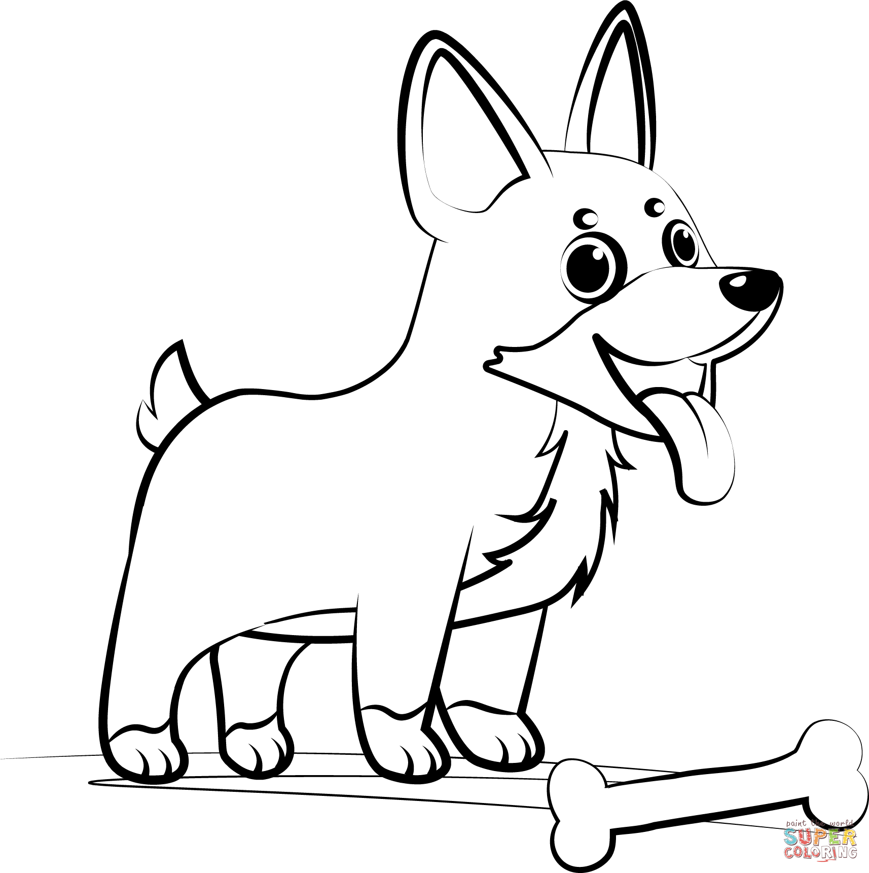 Dibujo de cachorro kelpie para colorear dibujos para colorear imprimir gratis