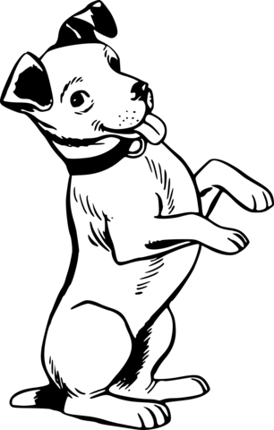 Dibujo de cachorro para colorear dibujos para colorear imprimir gratis