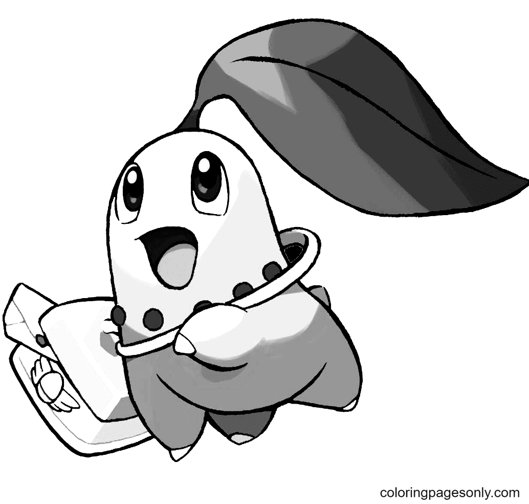 Chikorita pokemon free coloring pages