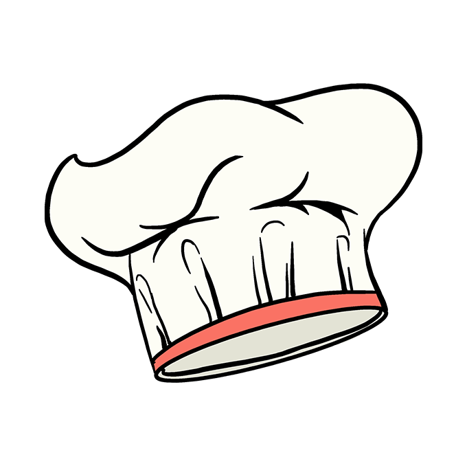 How to draw a chef hat