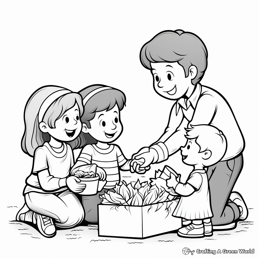 Giving coloring pages