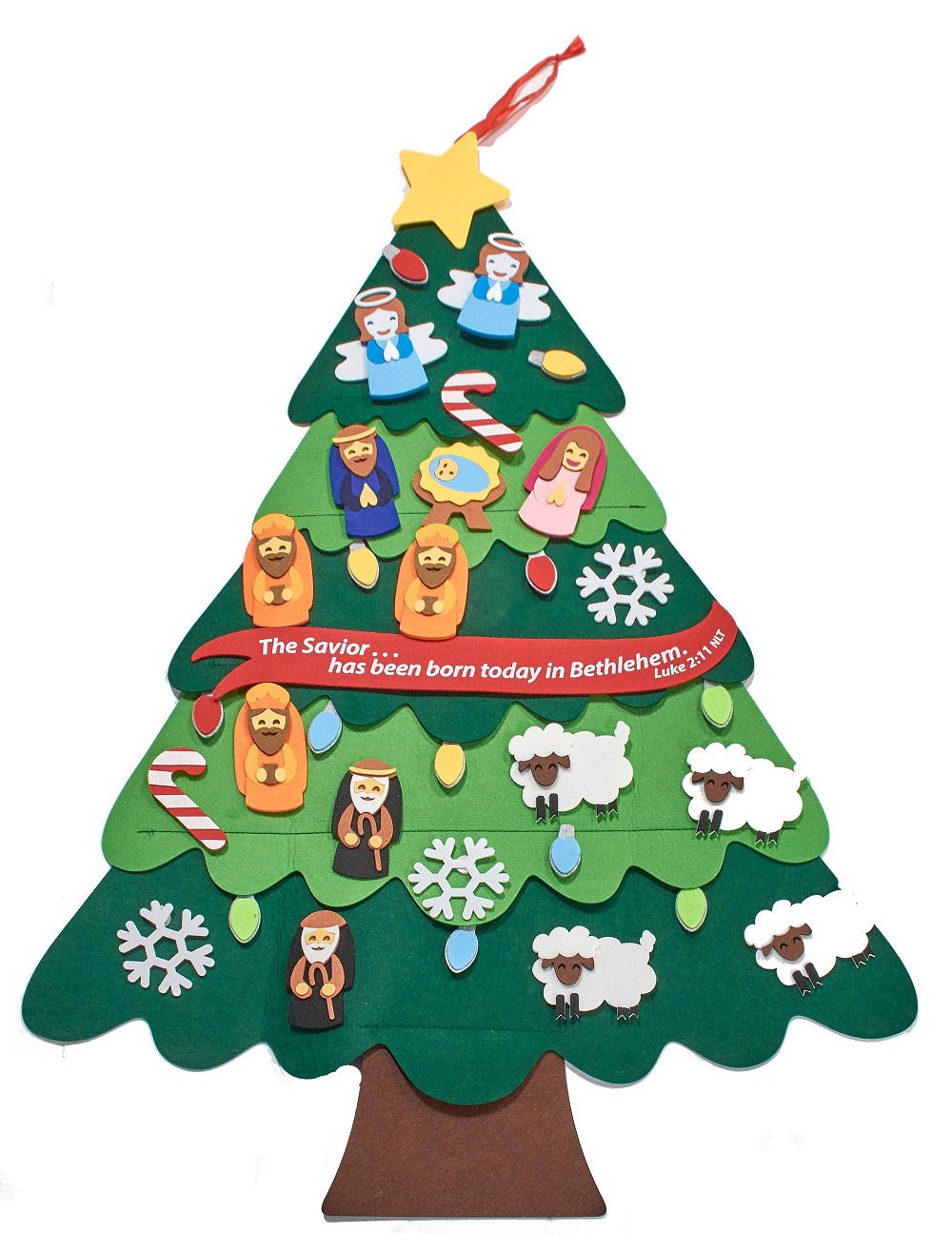 Felt christmas tree activity