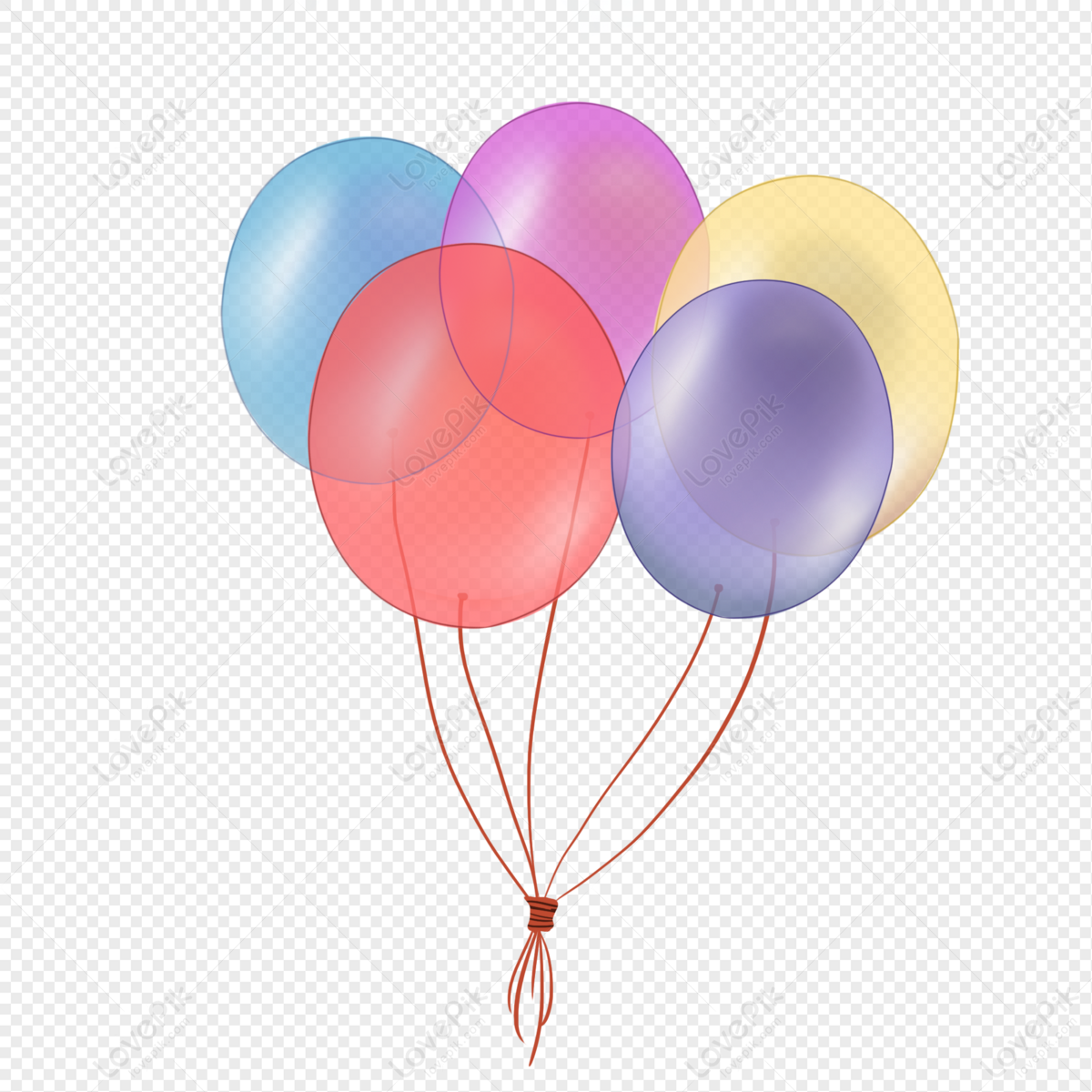 Childrens day multicolored balloons png free download and clipart image for free download