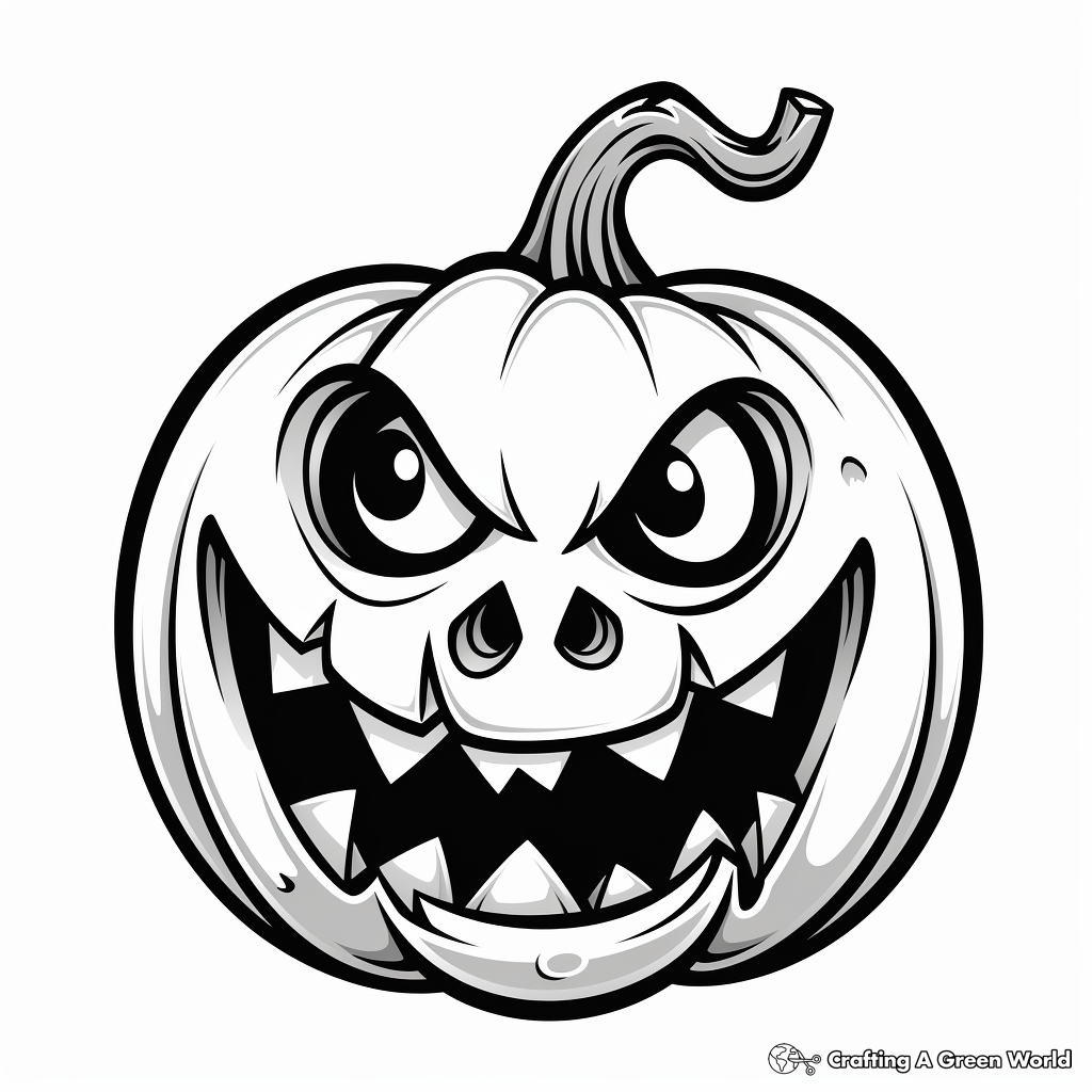 Jack o lantern coloring pages