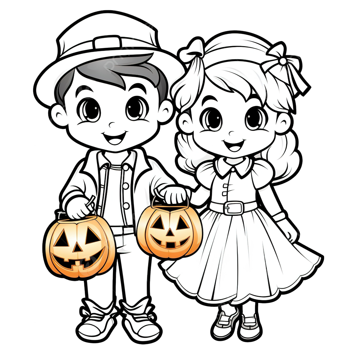 Childrens halloween coloring pages