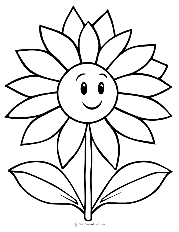 Flower coloring pages