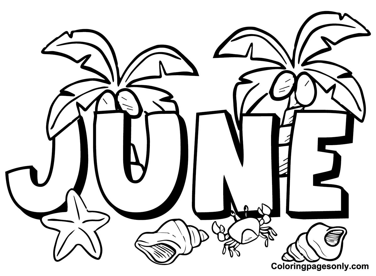 June coloring pages