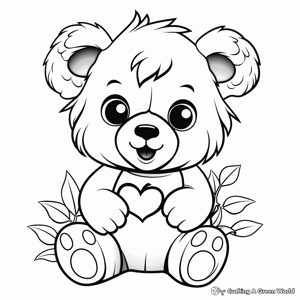 Valentine coloring pages for toddlers