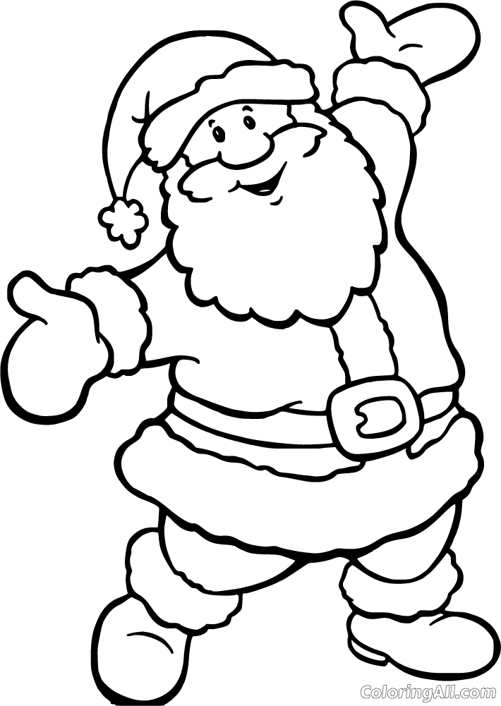 Santa coloring pages