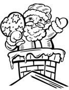 Christmas santa hat coloring page free printable coloring pages