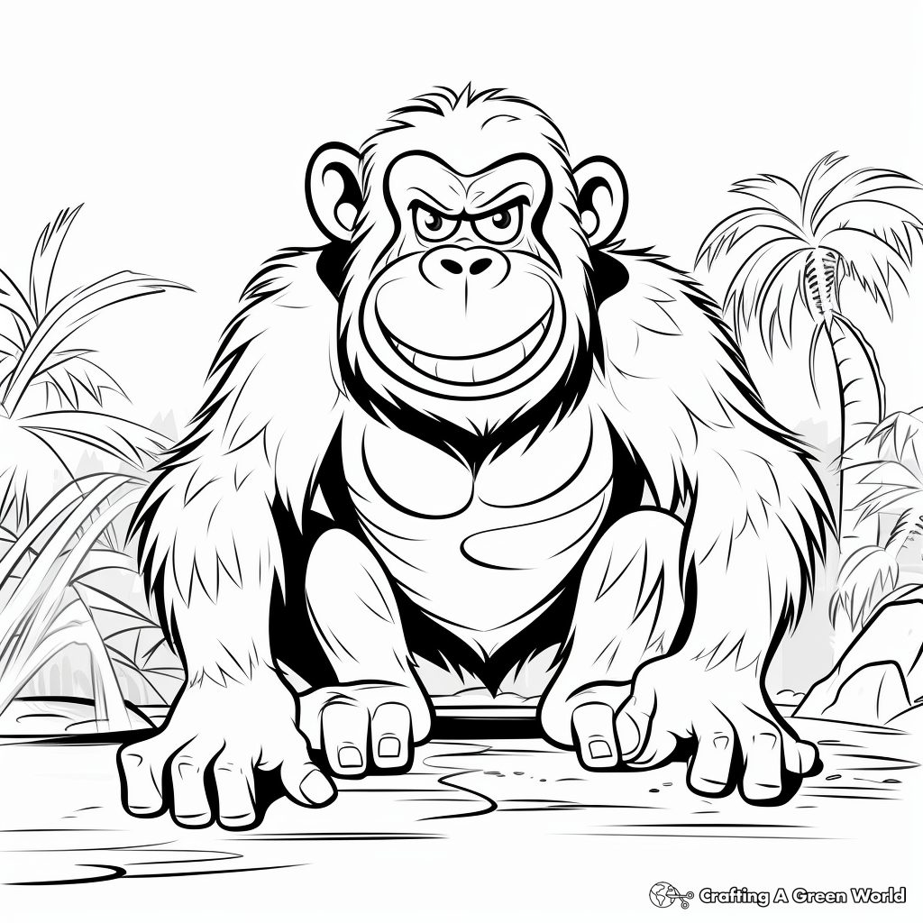 Grumpy monkey coloring pages